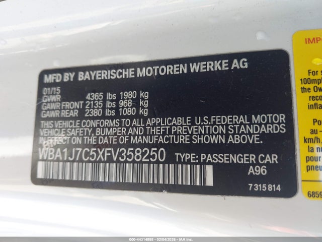 2015 BMW M235 WBA1J7C5XFV358250 Photo 8