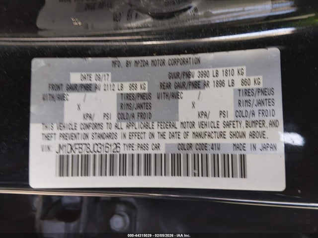 2018 MAZDA CX-3 JM1DKFB78J0316126 Photo 8