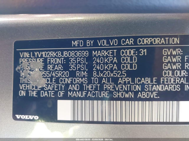 2018 VOLVO XC60 LYV102RK8JB083699 Photo 8