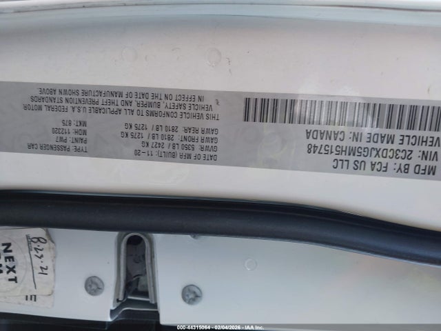 Aukcja sprzedaży 2021 Dodge Charger Sxt Awd, vin: 2C3CDXJG5MH515748, numer aukcji: 44315064