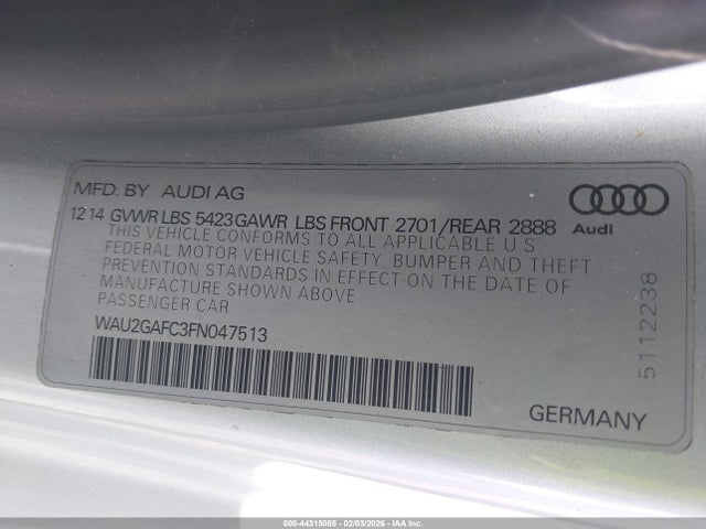 2015 AUDI A7 WAU2GAFC3FN047513 Photo 8