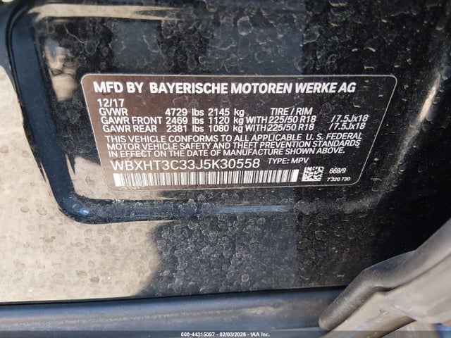 WBXHT3C33J5K30558 BMW X1 Xdrive28i