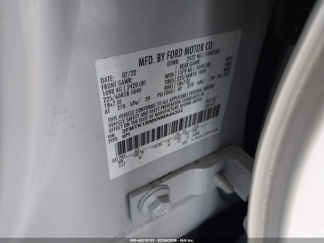 Ford Mustang Mach-e Select 2022 3FMTK1RMXNMA44302 Image 9