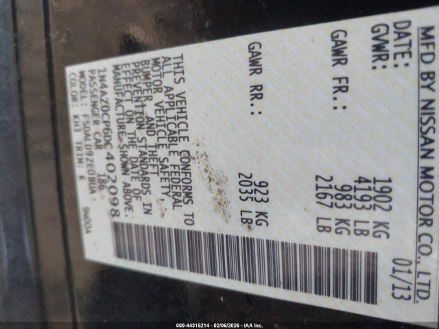 2013 NISSAN LEAF 1N4AZ0CP6DC402098 Photo 8