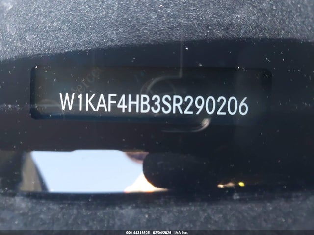 W1KAF4HB3SR290206 Mercedes-Benz C 300