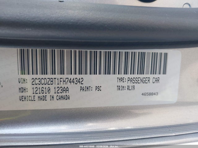 Продажа на аукционе авто 2015 Dodge Challenger R/t Plus, vin: 2C3CDZBT1FH744342, номер лота: 44315549