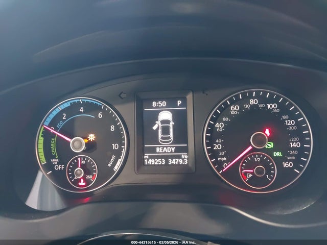 Aukcja sprzedaży 2013 Volkswagen Jetta Hybrid Sel, vin: 3VW637AJ9DM284195, numer aukcji: 44315615