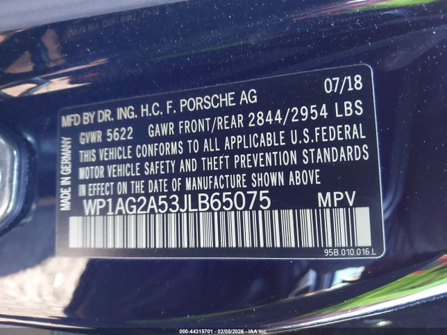 2018 PORSCHE MACAN WP1AG2A53JLB65075 Photo 8