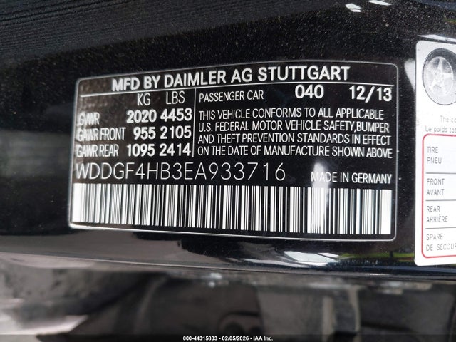 WDDGF4HB3EA933716 Mercedes-Benz C 250 Sport