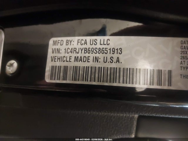 Продаж на аукціоні авто 2025 Jeep Grand Cherokee 4xe Anniversary Edition, vin: 1C4RJYB69S8651913, номер лоту: 44316049
