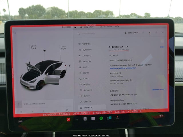 2020 TESLA MODEL Y 5YJYGDEF1LF005135 Photo 6