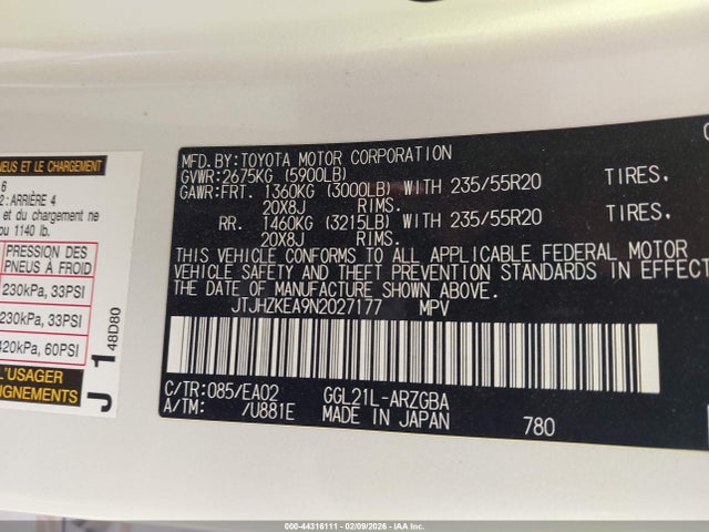 2022 LEXUS RX 350L JTJHZKEA9N2027177 Photo 8