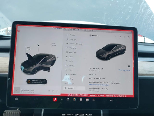 Aukcja sprzedaży 2020 Tesla Model 3 Standard Range Plus Rear-wheel Drive/standard Range Rear-wheel Drive, vin: 5YJ3E1EA9LF630210, numer aukcji: 44316343