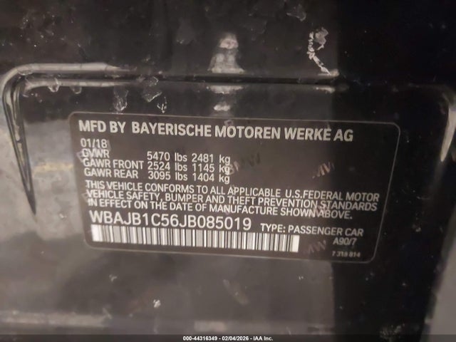 2018 BMW 530E WBAJB1C56JB085019 Photo 8
