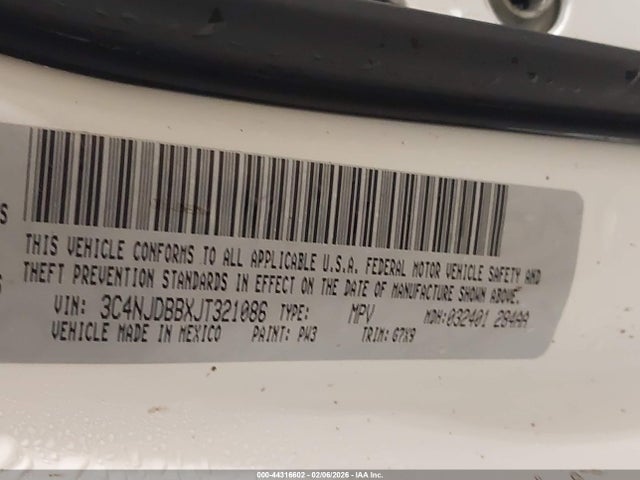 Aukcja sprzedaży 2018 Jeep Compass Altitude 4x4, vin: 3C4NJDBBXJT321086, numer aukcji: 44316602