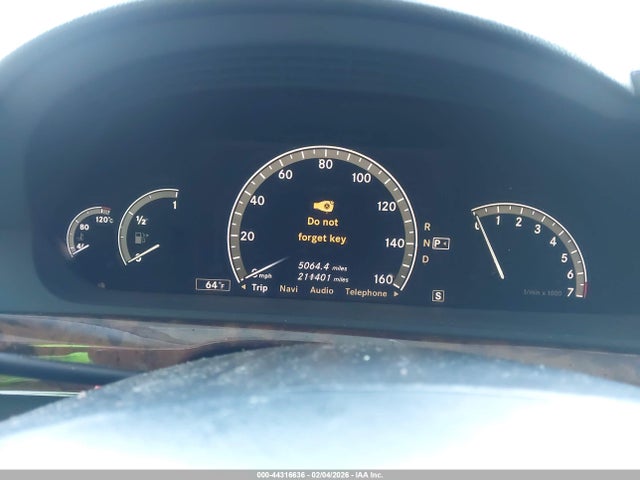Aukcja sprzedaży 2007 Mercedes-benz S-class 5.5l V8, vin: WDDNG71X57A028201, numer aukcji: 44316636