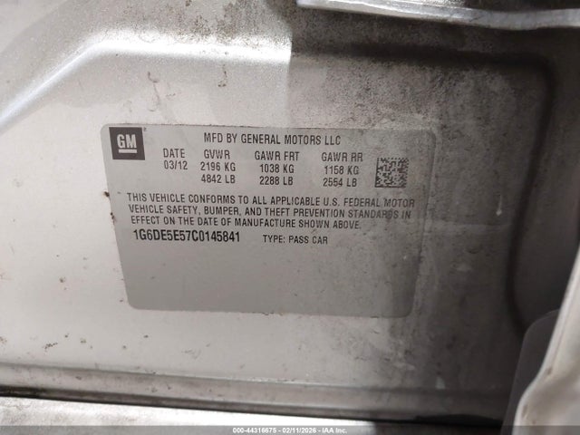 2012 CADILLAC CTS 1G6DE5E57C0145841 Photo 8