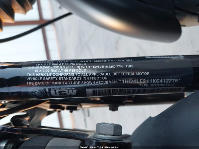 2019 HARLEY-DAVIDSON XL883 1HD4LE211KC412276 Photo 9