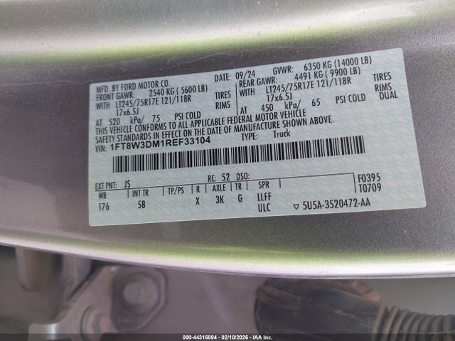 Ford F-350 Lariat 2024 1FT8W3DM1REF33104 Image 8