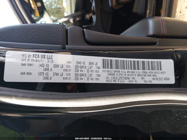 2019 JEEP GRAND CHEROKEE 1C4RJFLG7KC730764 Photo 8