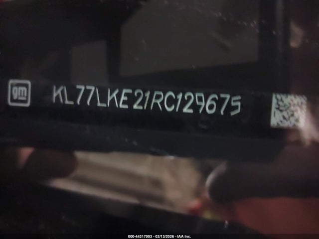 KL77LKE21RC129675 Chevrolet Trax Fwd Activ