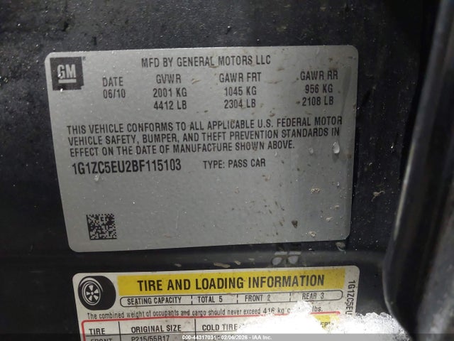 2011 CHEVROLET MALIBU 1G1ZC5EU2BF115103 Photo 8