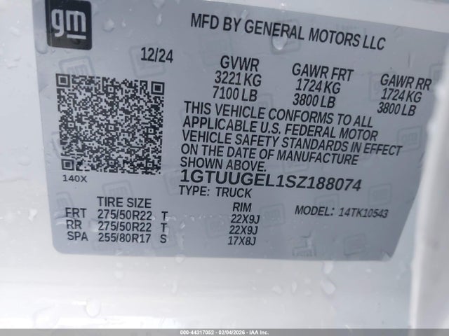 1GTUUGEL1SZ188074 GMC Sierra 1500 4wd Short Box Denali