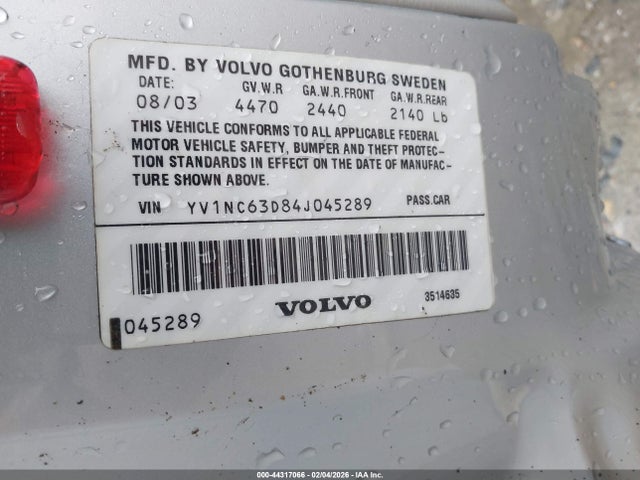 2004 VOLVO C70 YV1NC63D84J045289 Photo 8