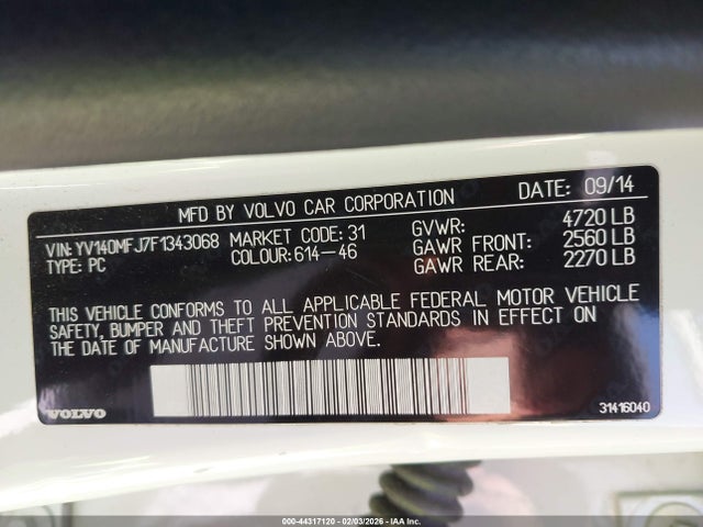 2015 VOLVO S60 YV140MFJ7F1343068 Photo 8