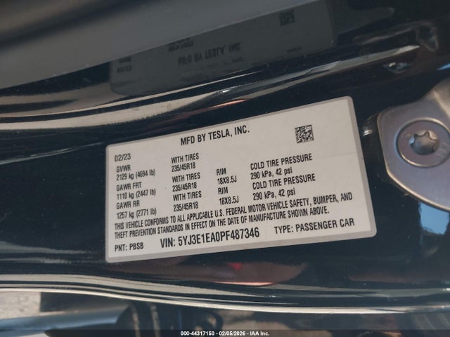 2023 TESLA MODEL 3 5YJ3E1EA0PF487346 Photo 8