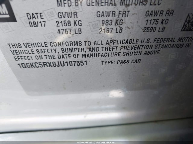 2018 CADILLAC CT6 1G6KC5RX8JU107551 Photo 8