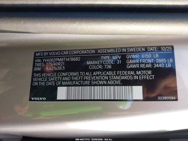 YV4062PM8T1478682 Volvo Xc90 Ultra Dark Theme