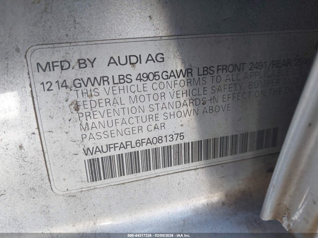 2015 AUDI A4 WAUFFAFL6FA081375 Photo 8