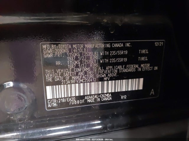 Toyota Rav4 Xle Premium 2021 2T3A1RFV2MC256412 Image 9