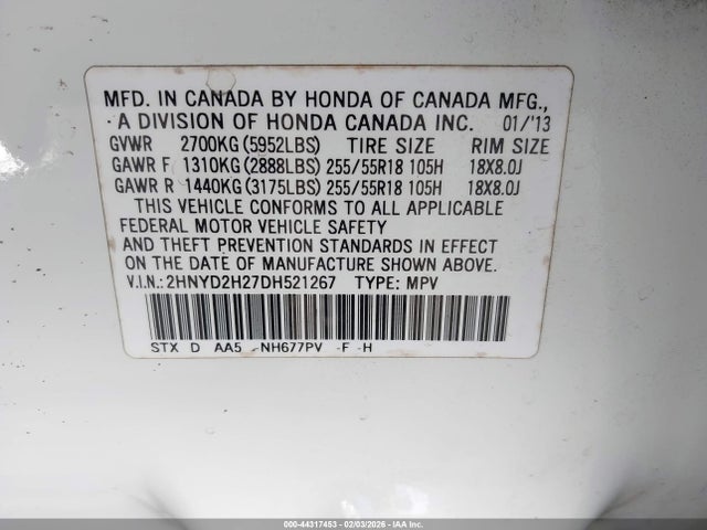 2013 ACURA MDX 2HNYD2H27DH521267 Photo 8