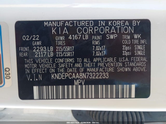 2022 KIA SELTOS KNDEPCAA8N7322233 Photo 8