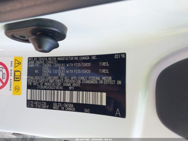2016 Lexus Rx 350 F Sport მანქანა იყიდება აუქციონზე, vin: 2T2BZMCA3GC018546, აუქციონის ნომერი: 44317603