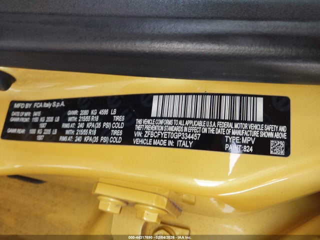 2016 FIAT 500X ZFBCFYET0GP334457 Photo 8