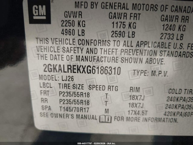 2GKALREKXG6186310 GMC Terrain Denali