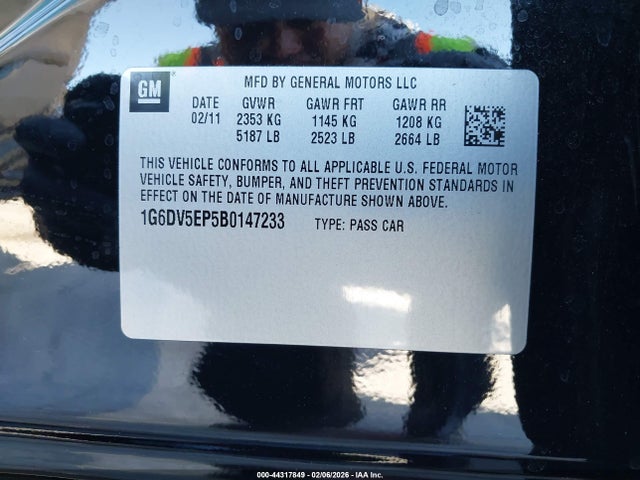 2011 CADILLAC CTS-V 1G6DV5EP5B0147233 Photo 8