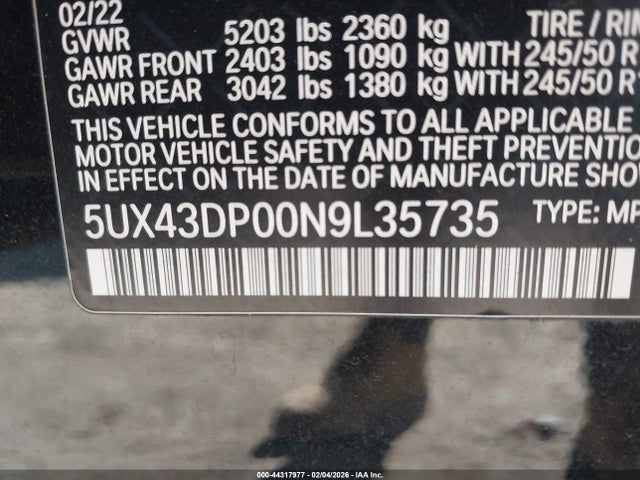2022 BMW X3 5UX43DP00N9L35735 Photo 8