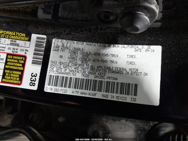 3TMCZ5AN4HM051763 Toyota Tacoma Sr5 V6