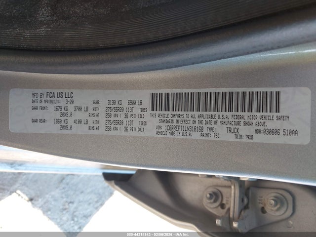 2020 RAM 1500 1C6RREFT1LN318168 Photo 8