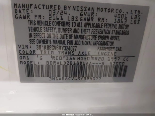 2024 NISSAN SENTRA 3N1AB8CV6RY324077 Photo 8