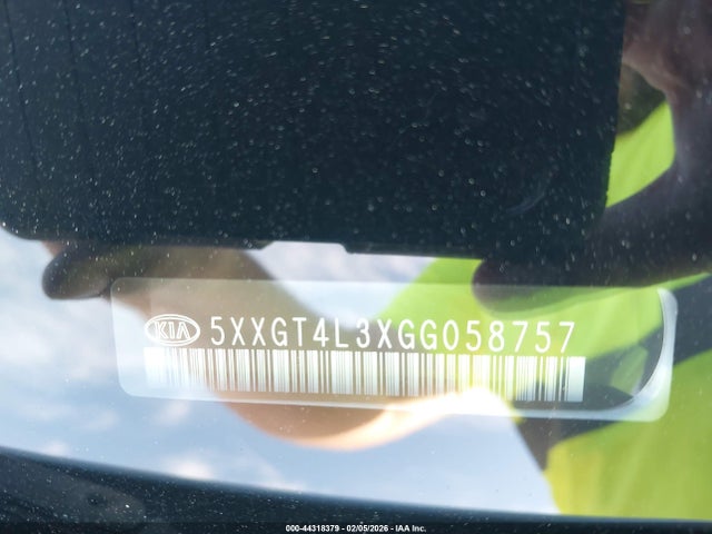 5XXGT4L3XGG058757 KIA Optima Lx