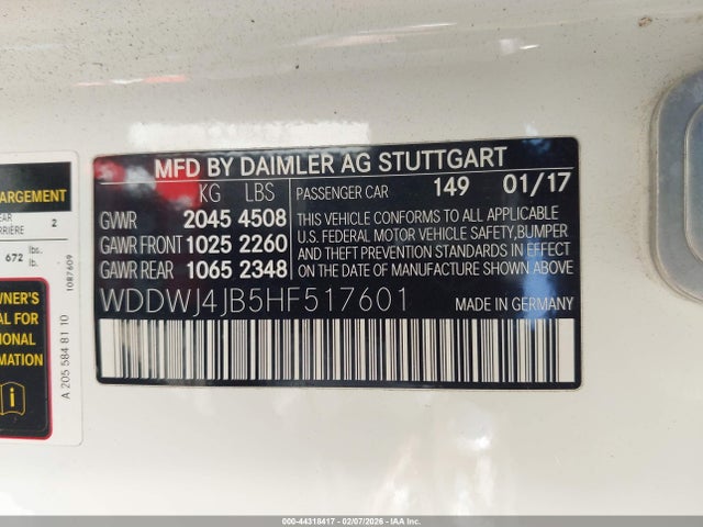 Mercedes-Benz C 300 2017 WDDWJ4JB5HF517601 Image 9