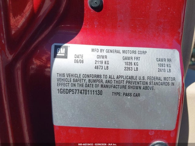 2007 CADILLAC CTS 1G6DP577470111130 Photo 8