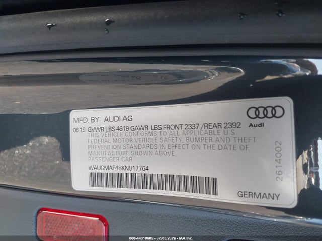 2019 AUDI A4 WAUGMAF48KN017764 Photo 8