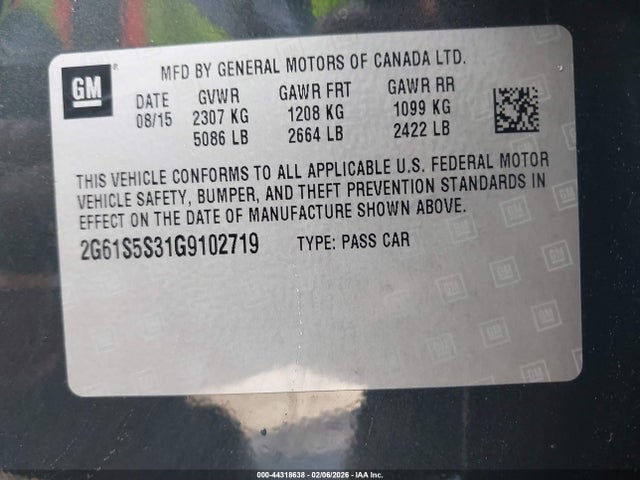 2016 CADILLAC XTS 2G61S5S31G9102719 Photo 8