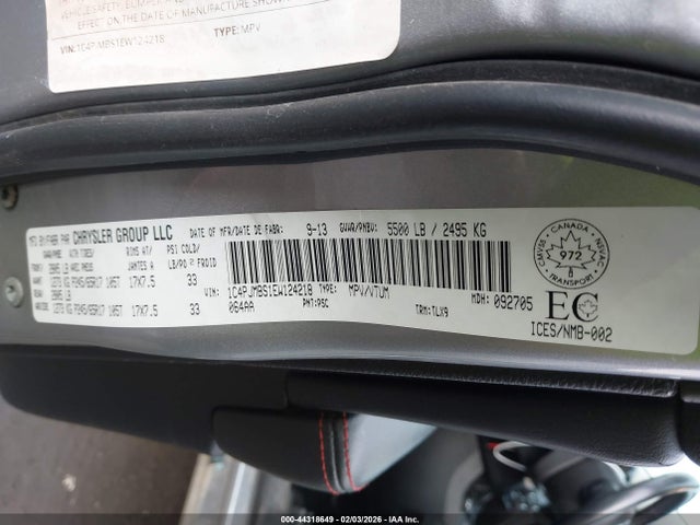 1C4PJMBS1EW124218 Jeep Cherokee Trailhawk